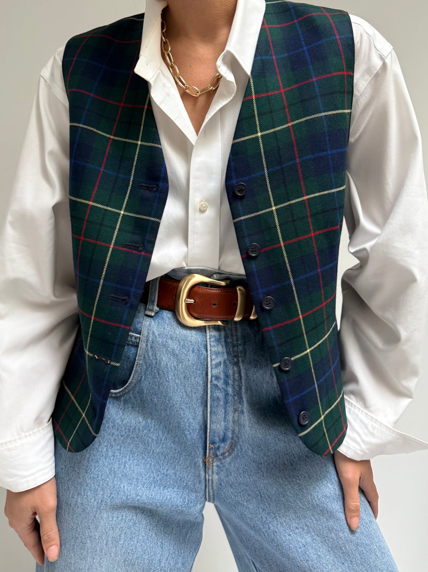 Vintage Pendleton Tartan Wool Vest