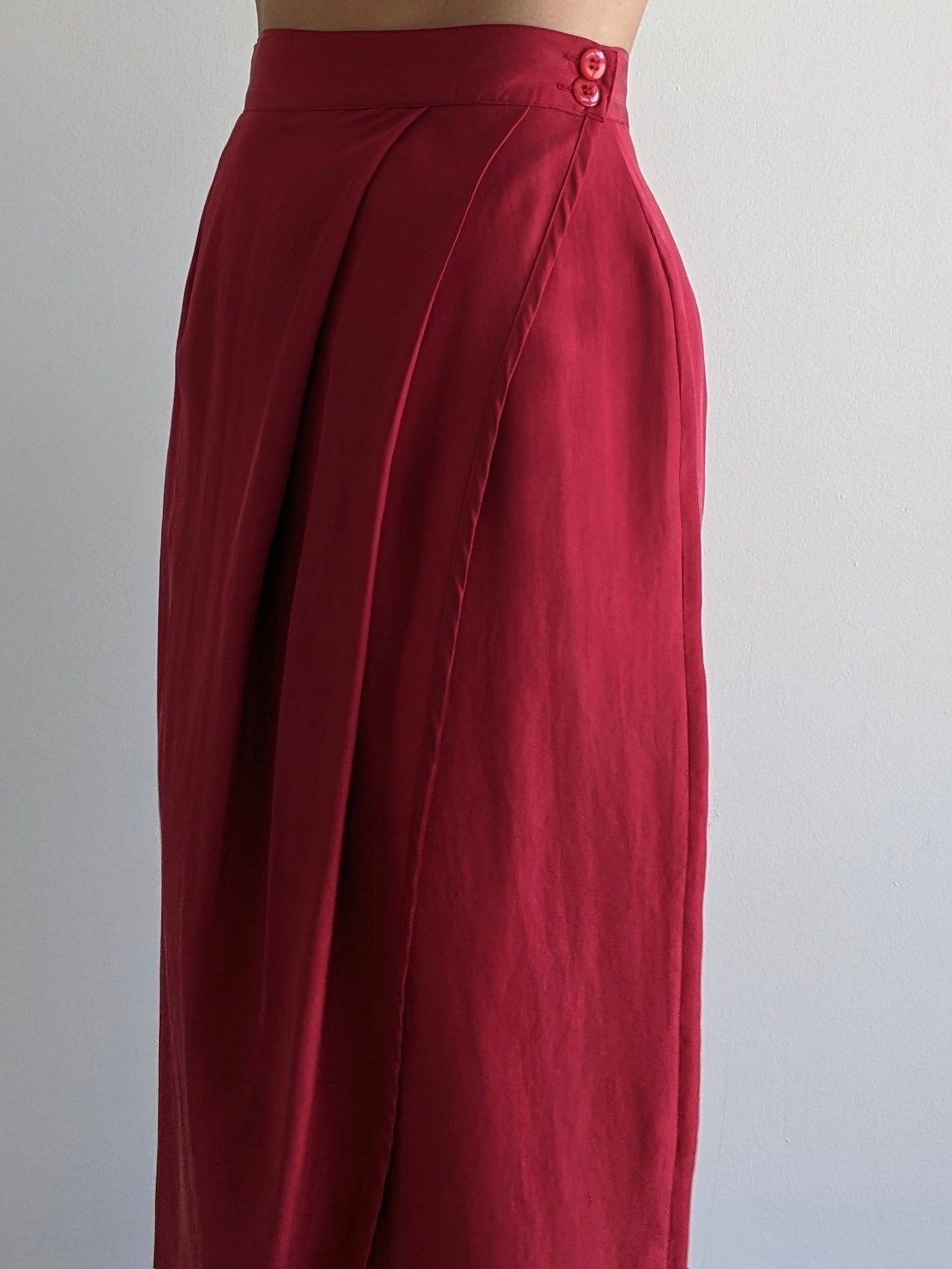 Vintage Jam Silk Wrap Skirt