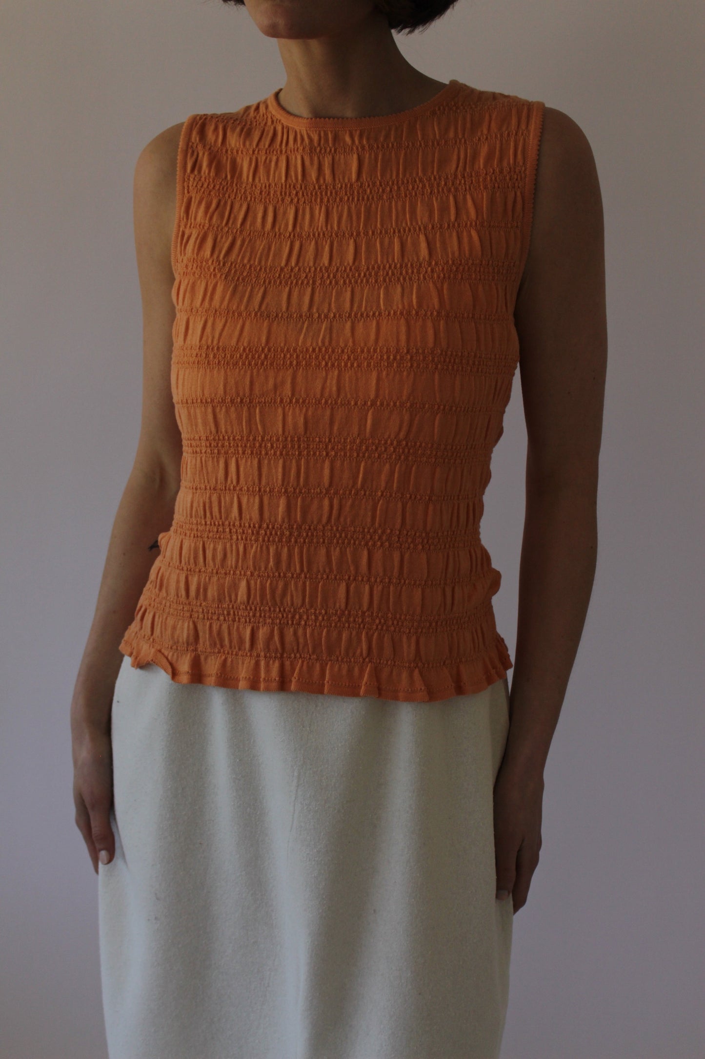 90s Shelli Segal Apricot Tank