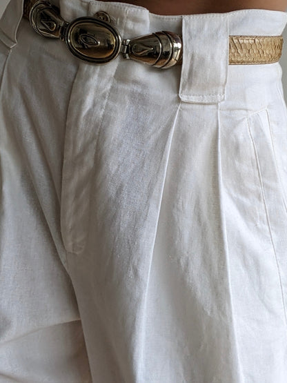 Vintage Butter Genuine Snakeskin Belt