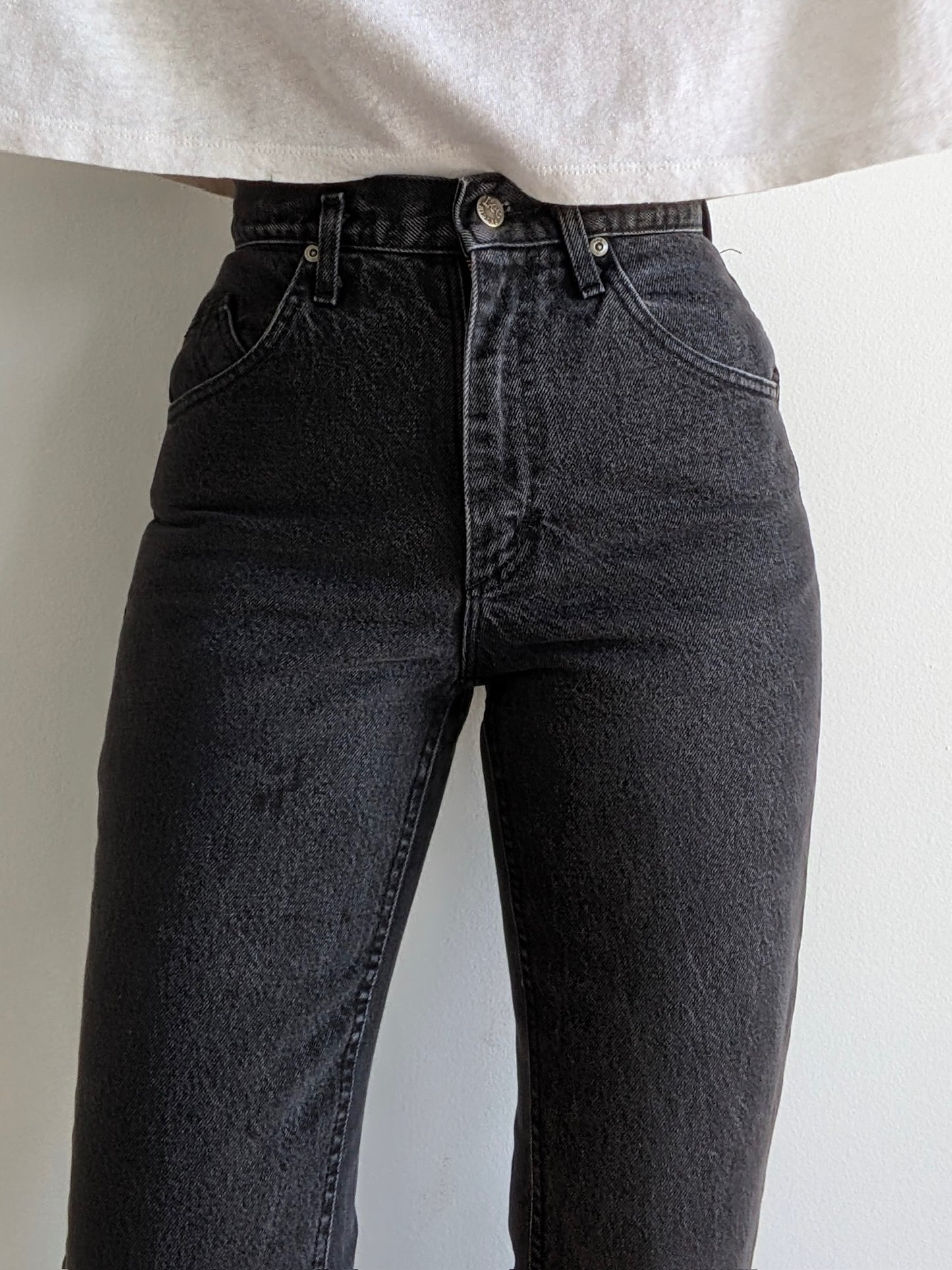 Vintage Faded Black Lee Denim