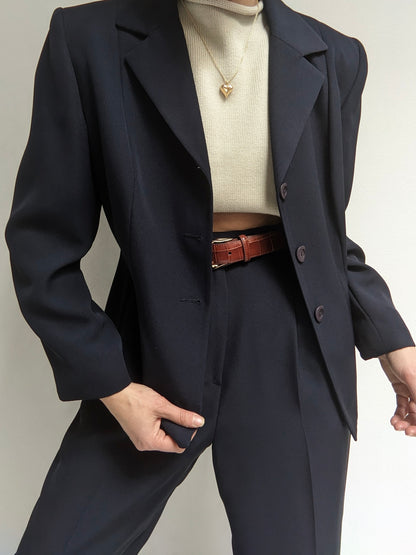 Vintage Midnight Twilled Pantsuit