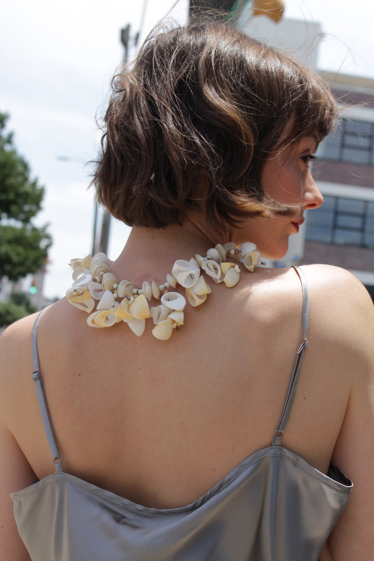 Vintage Statement Shell Necklace