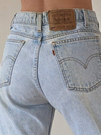 Vintage Levi's 505 Orange Tab Jeans