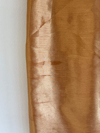Vintage Gold Lamé Pleated Dress
