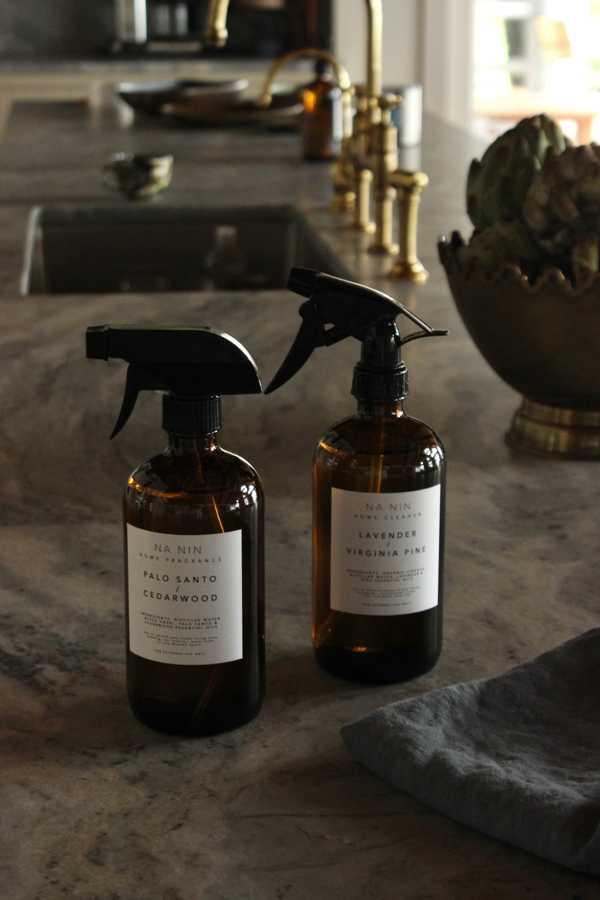 Palo Santo Home Fragrance & Lavender Home Cleaner Set