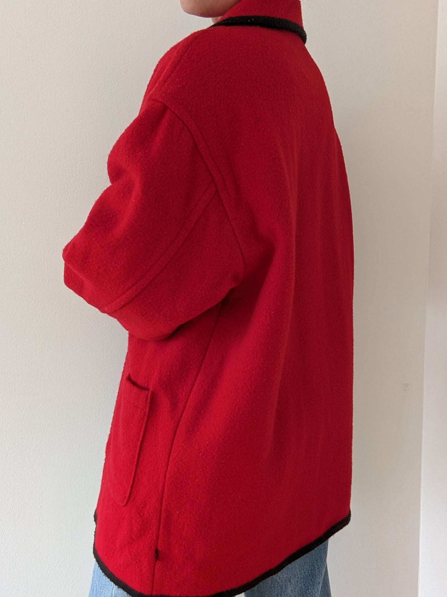Vintage Woolrich Chili Red Wool Coat
