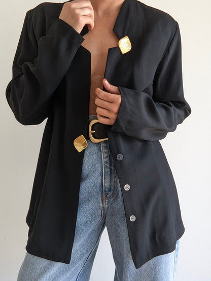 Statement Vintage Caviar Blazer