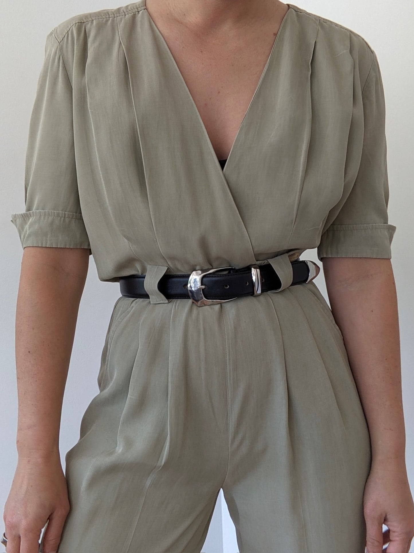 Sweetest Vintage Pleated Jumpsuit