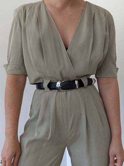 Sweetest Vintage Pleated Jumpsuit