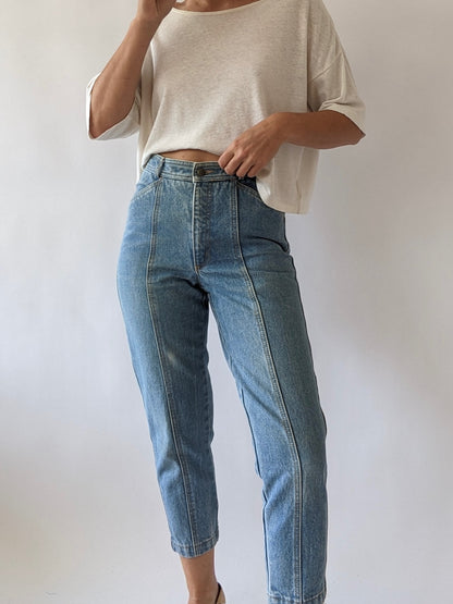 90s Cropped Blue Denim