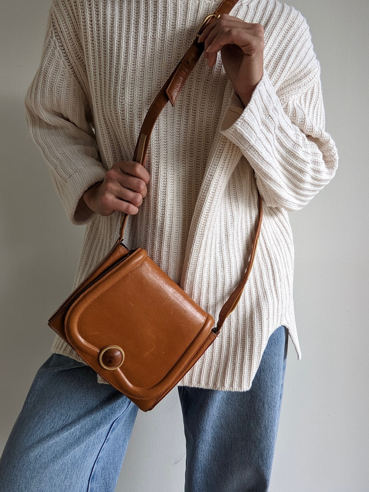 Amazing Vintage Honey Leather Purse