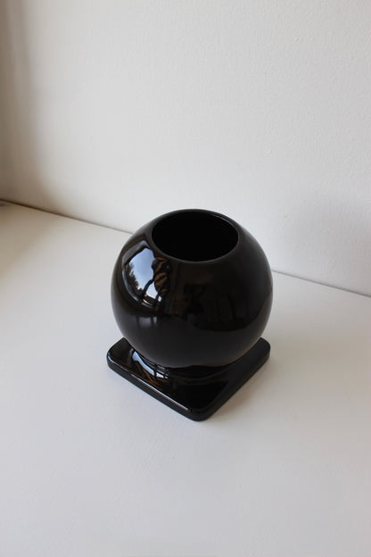 Vintage Onyx Ceramic Bubble Vase