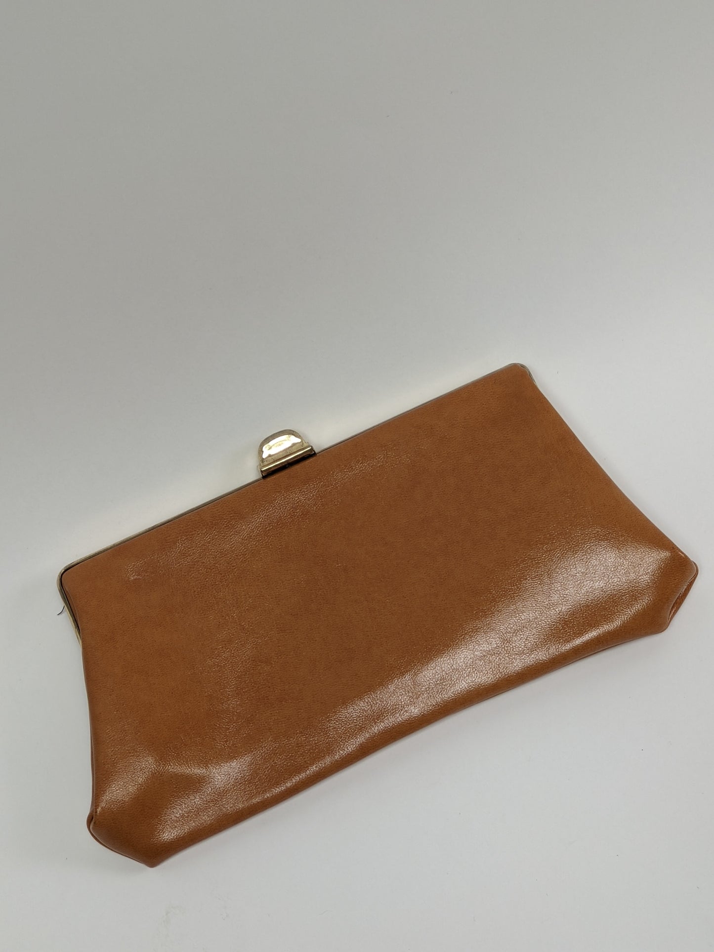 Amazing Vintage Cognac Vegan Leather Bag