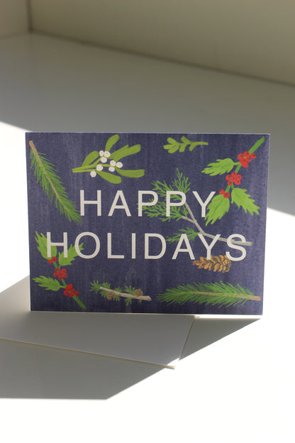 Happy Holiday Sprigs Card