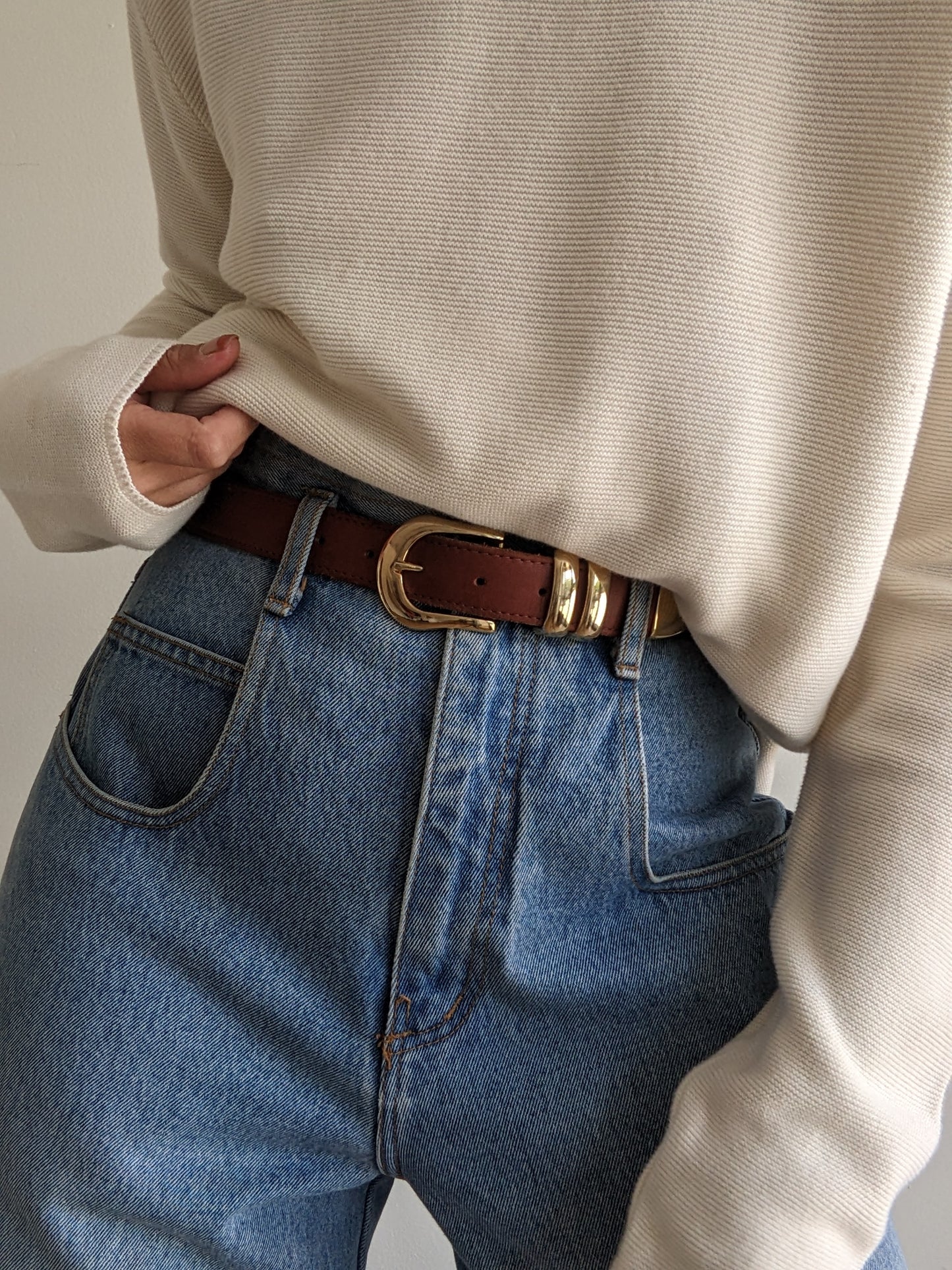 Classic Vintage Whiskey Leather Belt