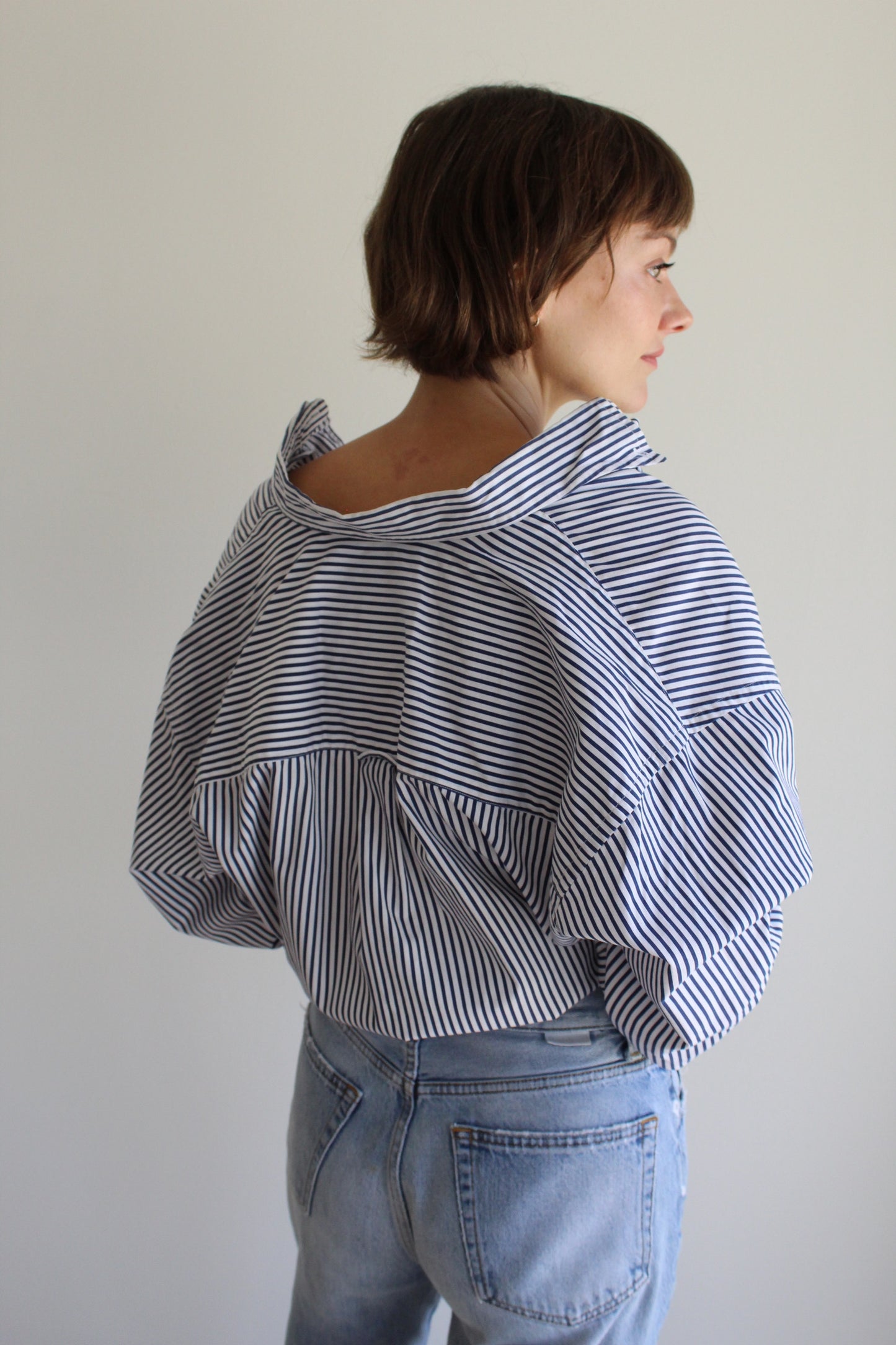 90s Striped Burberrys Button Down Shirt