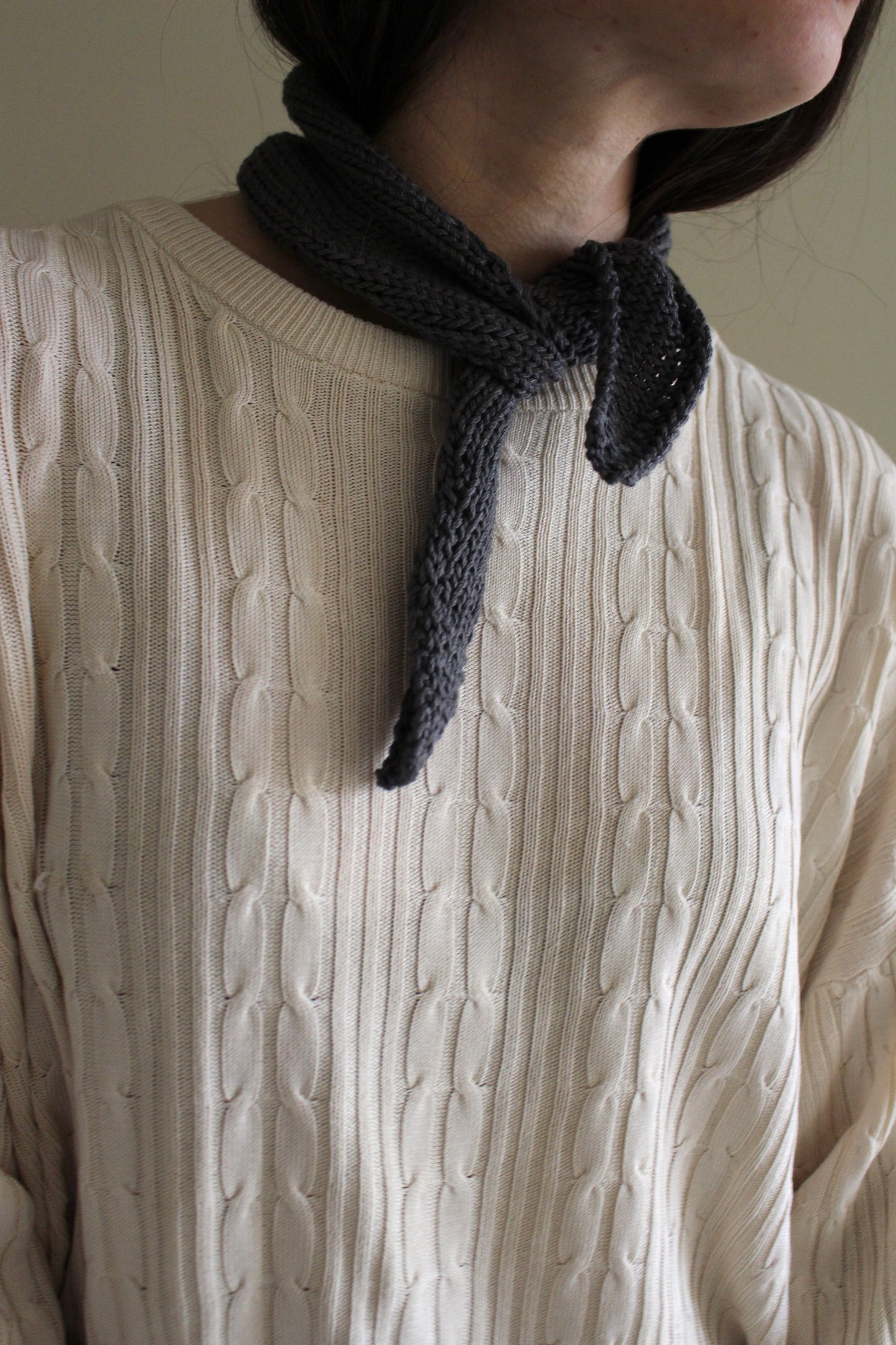 Hand Knit Cotton Bandana