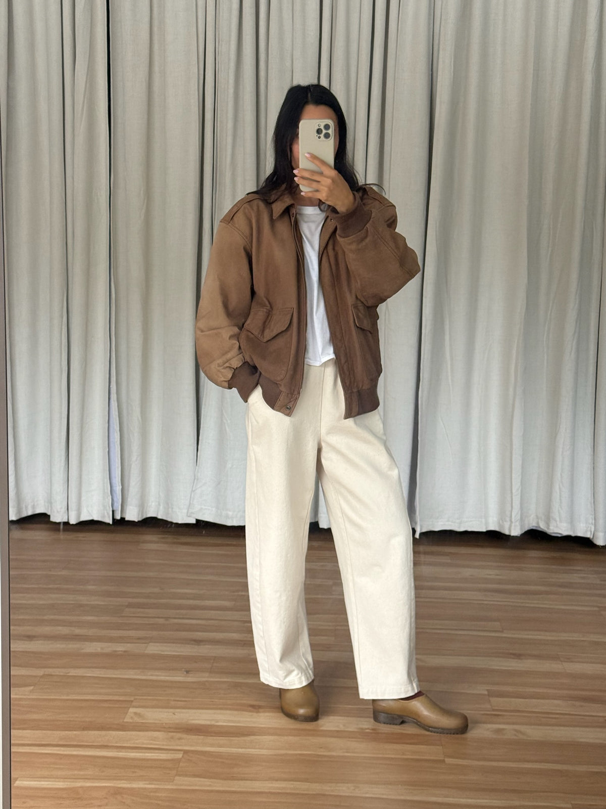 Favorite Vintage Russet Leather Bomber