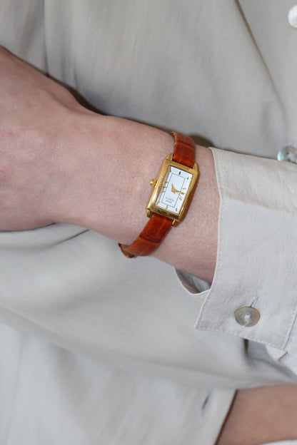 Vintage Anne Klein II Leather Strap Watch
