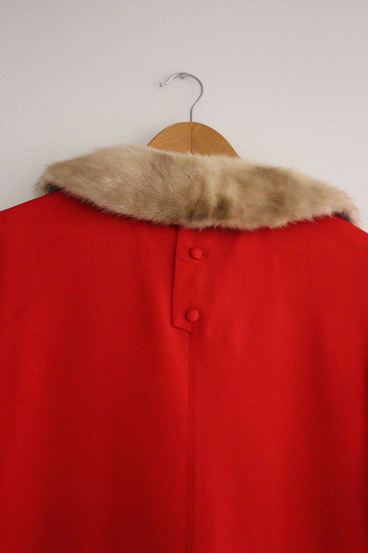 Vintage Almond Fur Collar