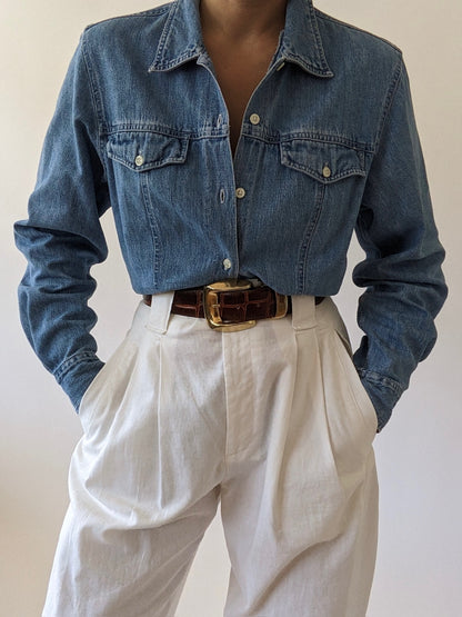 Vintage Tailored Denim Shirt