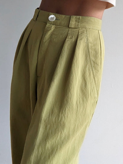 Amazing Vintage Esprit Lemongrass Wide Leg Pants