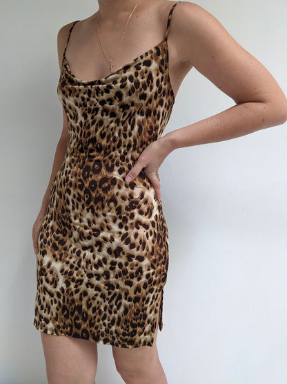 Cheetah Print Slip Dress