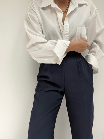 Vintage Midnight Pleated Trousers