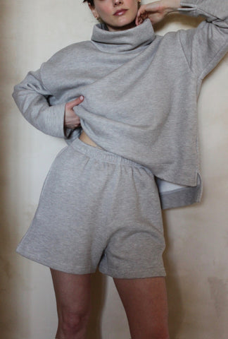 Na Nin Donovan Fleece Shorts / Available in Cinder Grey