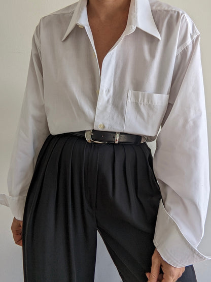 Classic Vintage Crisp Cotton Button Down