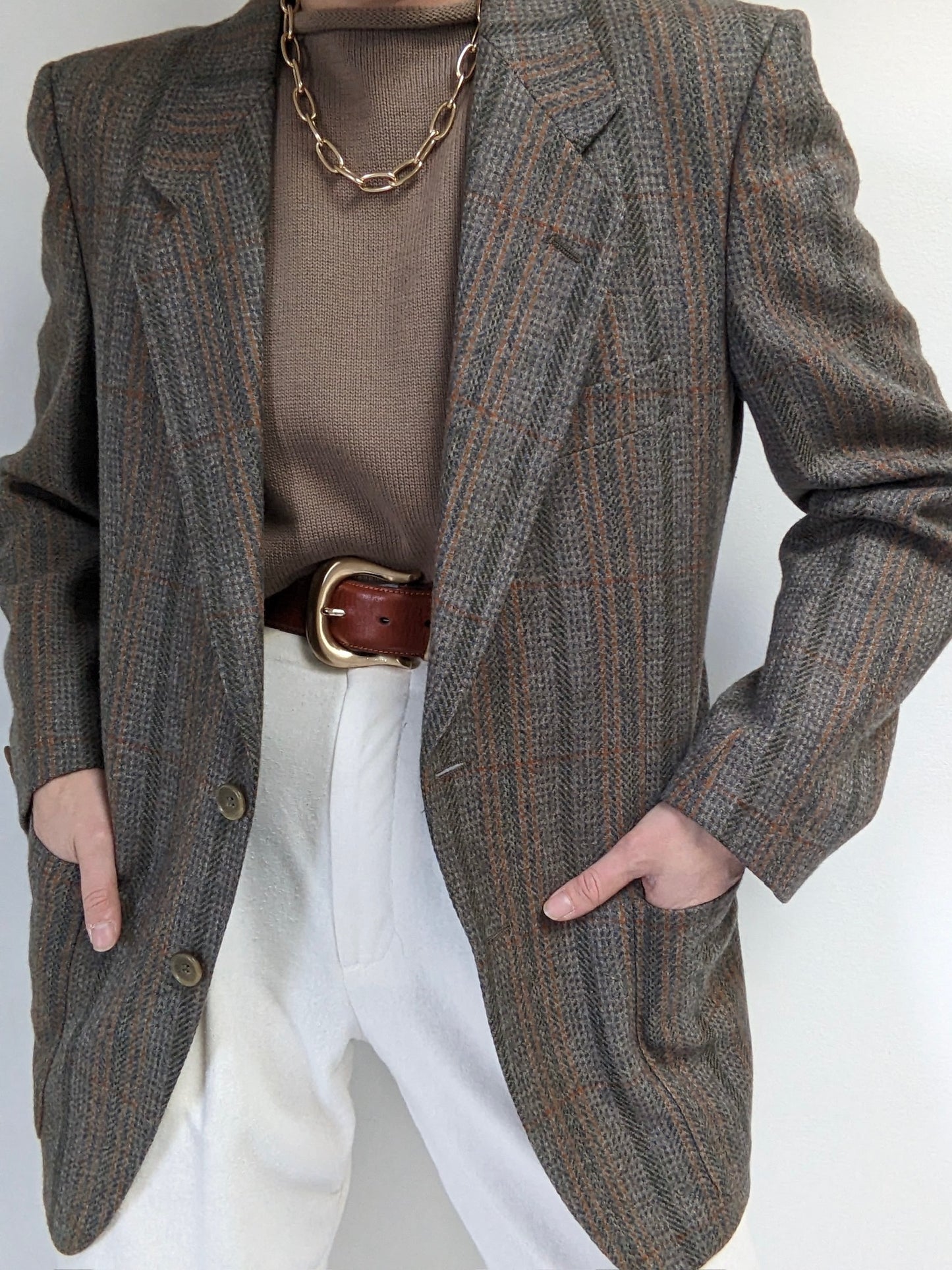 Beautiful Vintage Louis Féraud Woven Wool Blazer
