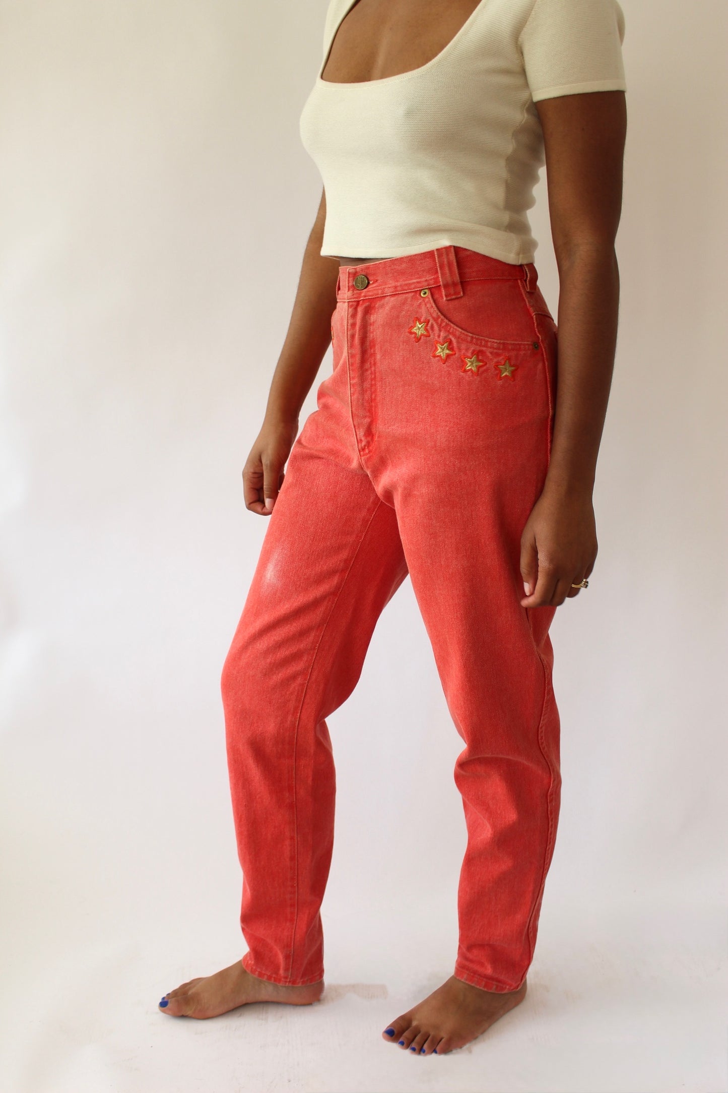 Vintage Escada Nautical Embroidered Denim