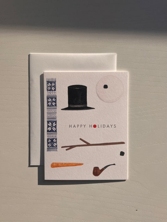 Deconstructed Snowman Card