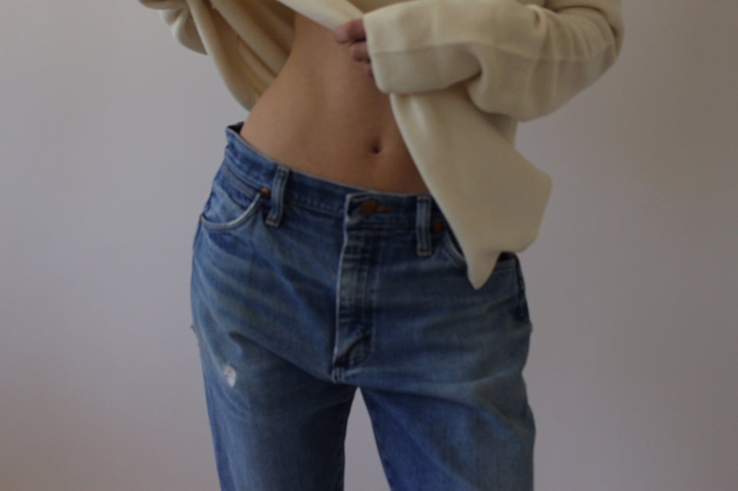 Vintage Distressed Wrangler Denim