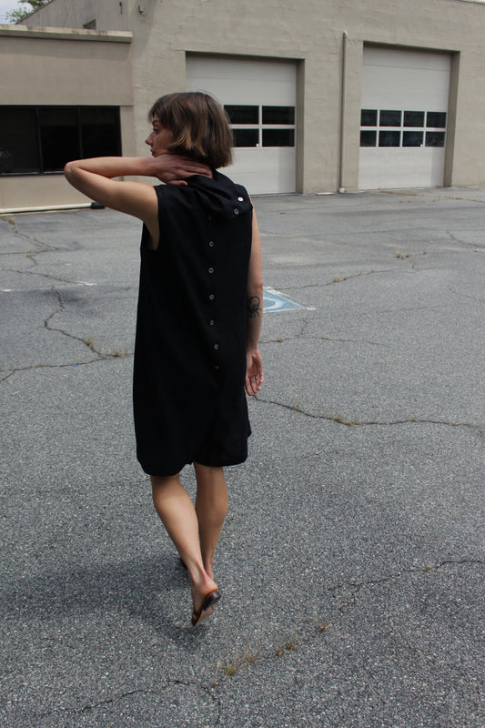 Statement Vintage Licorice Linen Jumpsuit