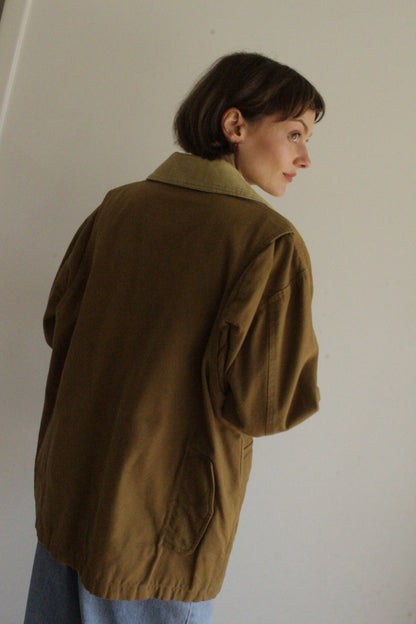 Vintage Orvis Olive Canvas Chore Coat