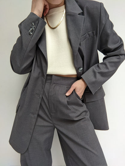 Smooth Graphite Pantsuit