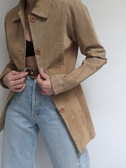 Vintage Camel Suede Jacket