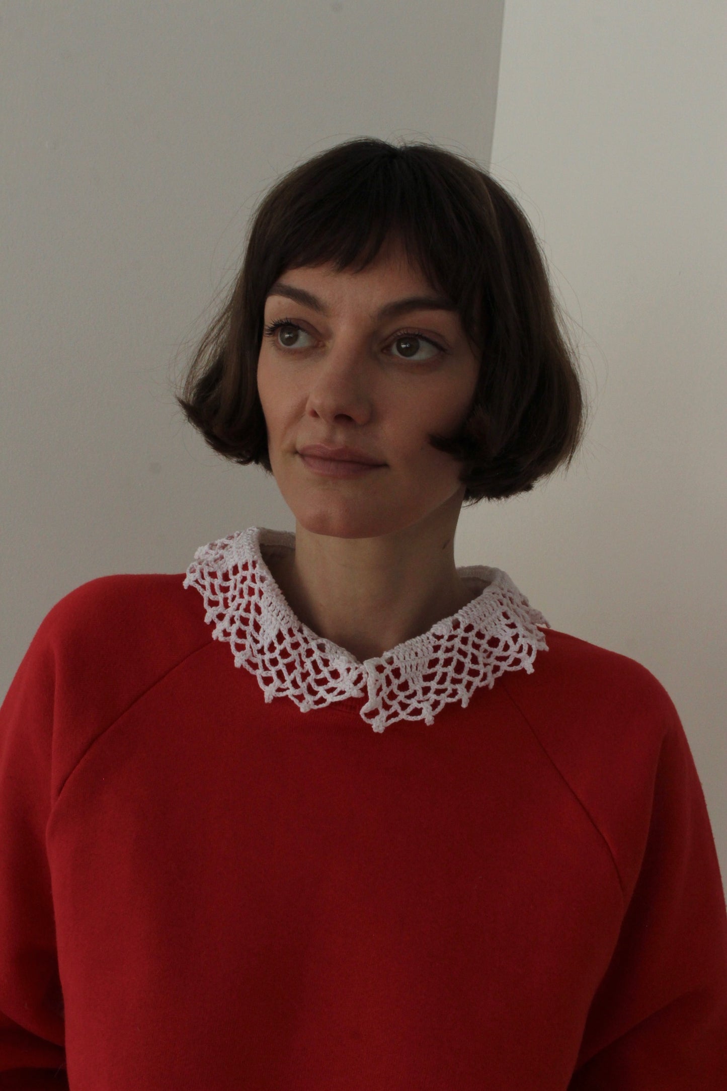 Reworked Vintage Collared Crewneck