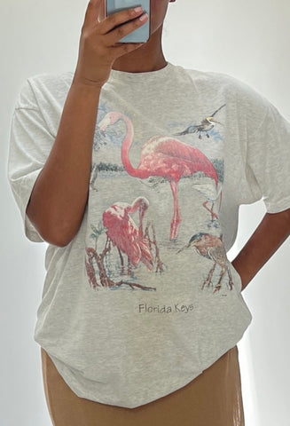 Heather Grey "Florida Keys" Graphic T-Shirt