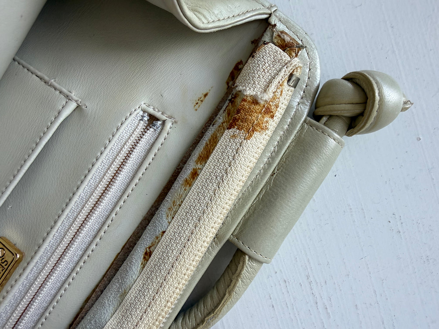 Vintage Stuart Weitzman Woven Sculptural Handle Purse
