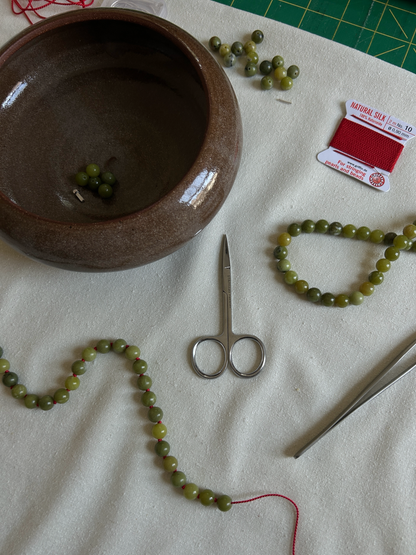 Knotted Gemstone Necklace