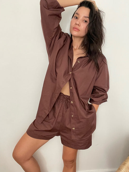 Retiring Samantha Cotton Poplin Short