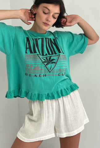 Vintage Arizona Beach Club Cropped T-Shirt