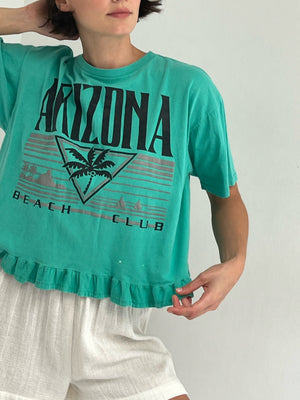 Vintage Arizona Beach Club Cropped T-Shirt