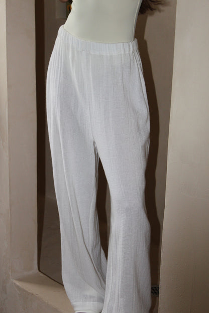 Patricia Waffled Cotton Pant