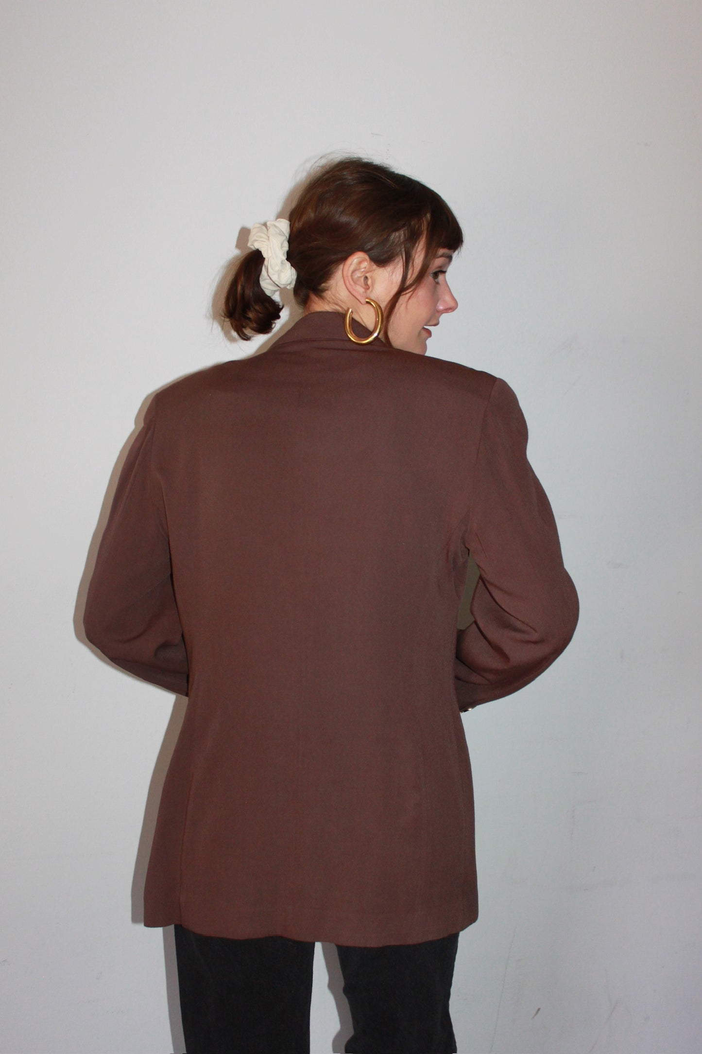 Vintage Cocoa Wool Blazer