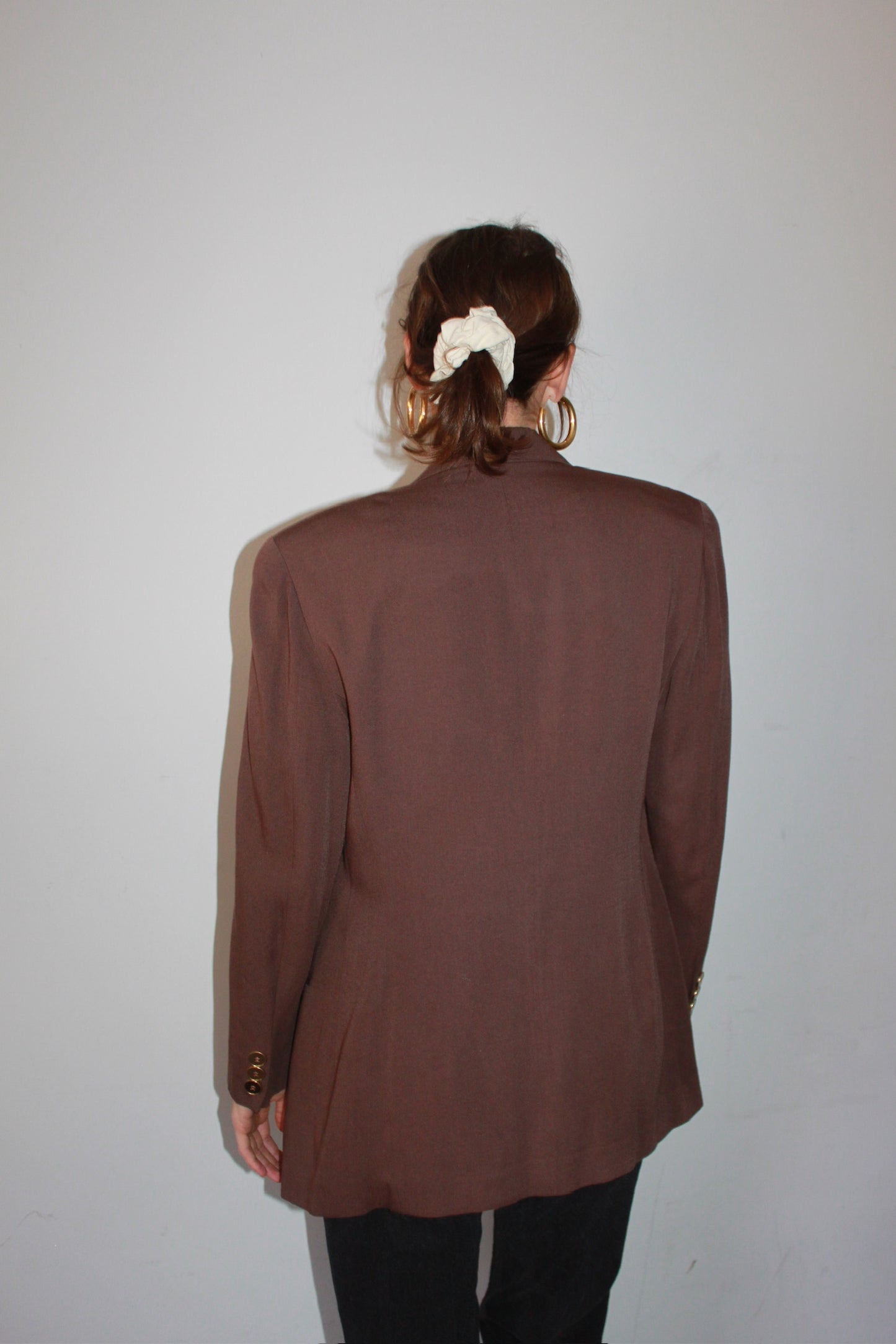 Vintage Cocoa Wool Blazer