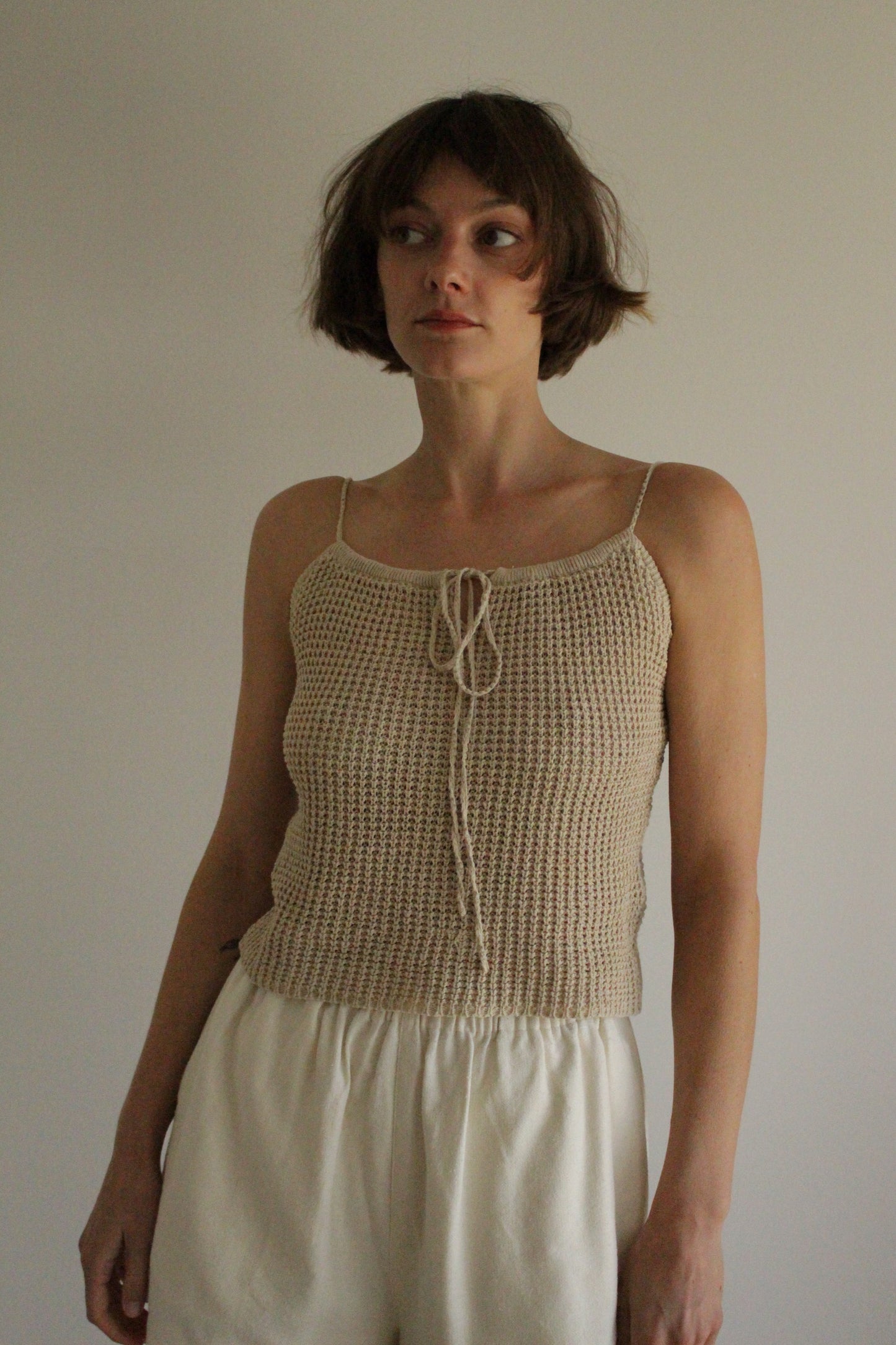 Vintage Ralph Lauren Sport Netted Linen Tank